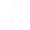 Z-Lite Arden Pendant, 1-Light, 4.5 In.W x 12 In.H, Brushed Nickel/Clear 651P-BN - alternate 3